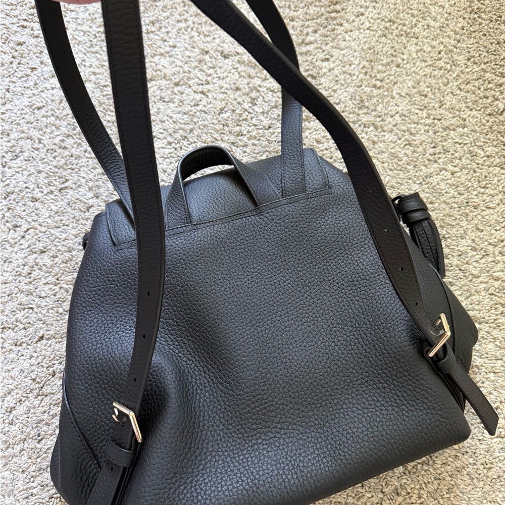 Kate Spade • Black Leather Backpack - Picture 2 of 3
